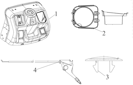 Dash-Upper Diagram and Parts List for 439-42 (13BB775S345)(2021) Yard Machines Lawn Tractor